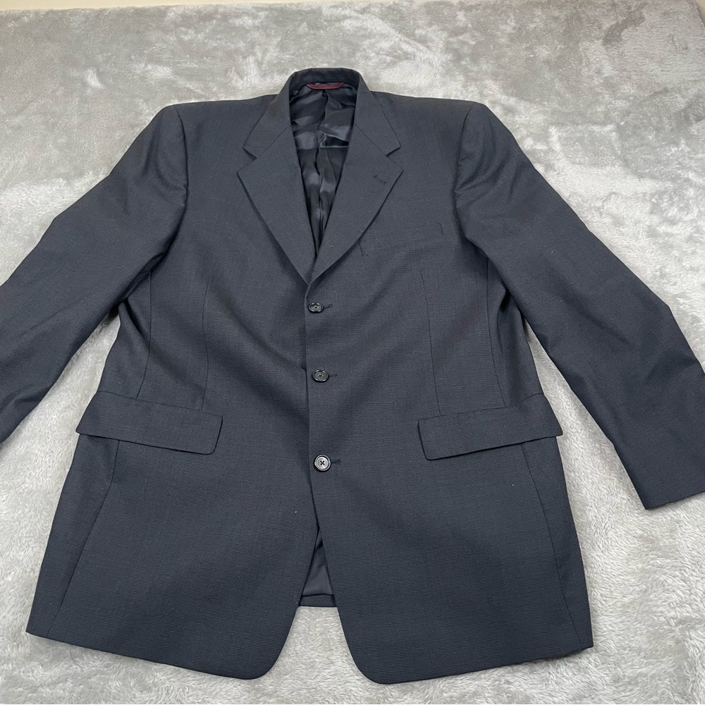 Hart‎ Schaffner Marx 42R Dillard’s Navy Blazer USA Gold Crest Buttons Sport Coat